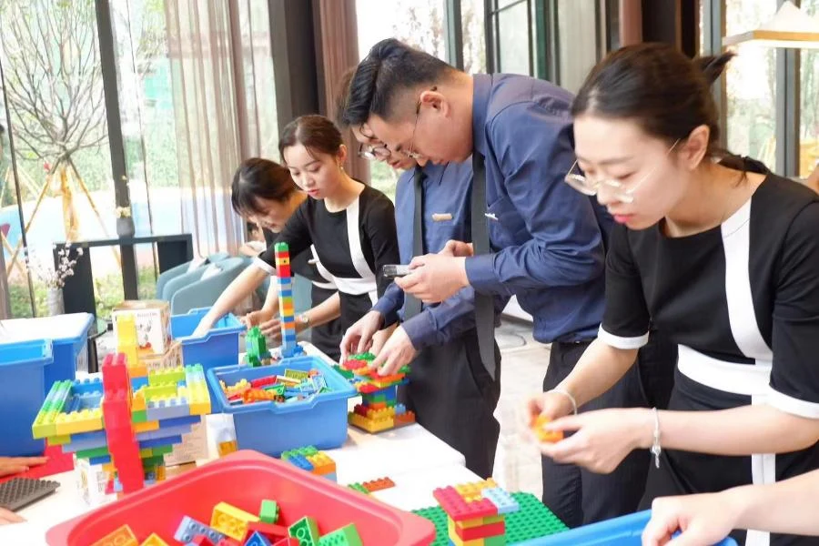 Team building in a property setting · Historical photograph