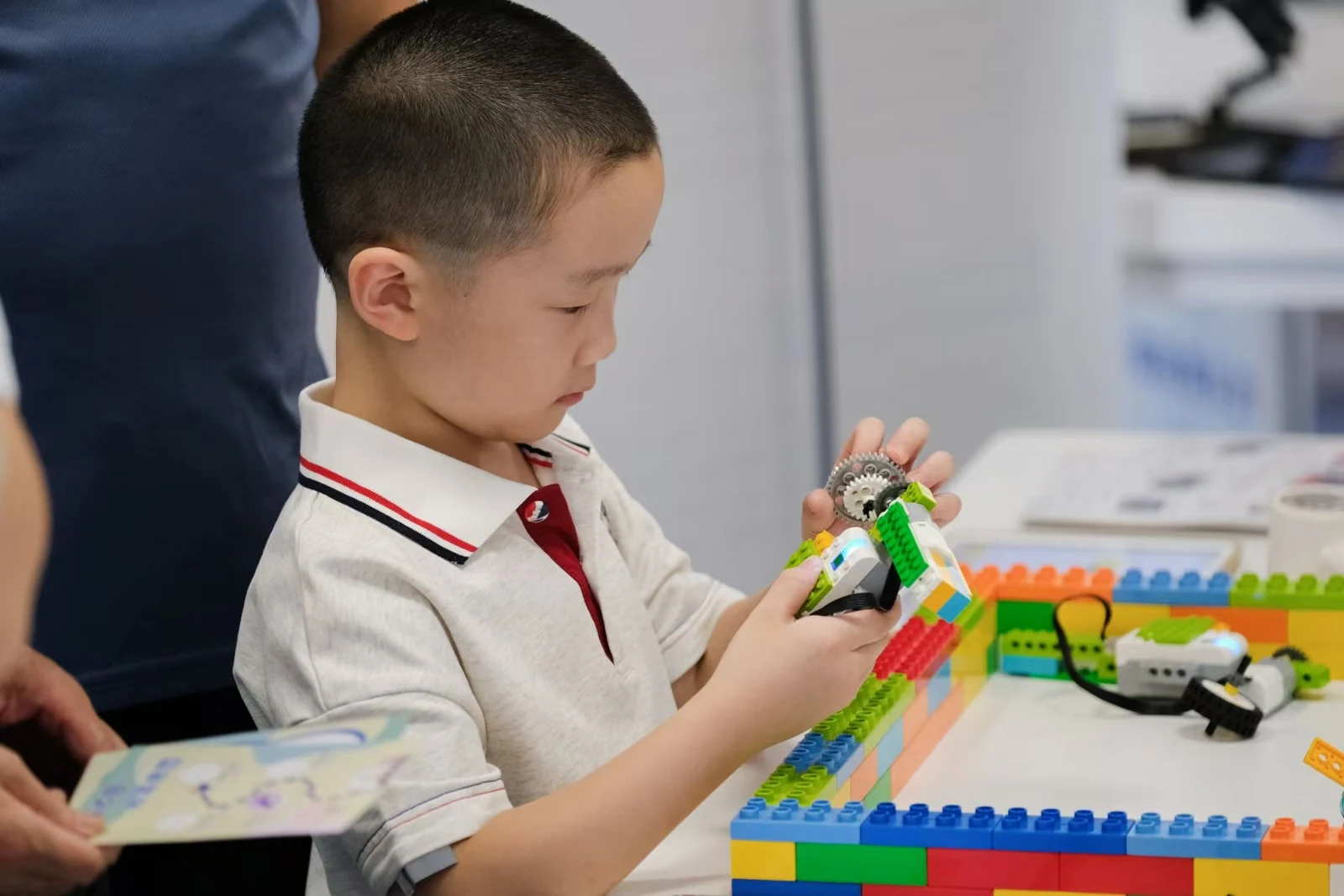 Students building and testing their work · School project photography
